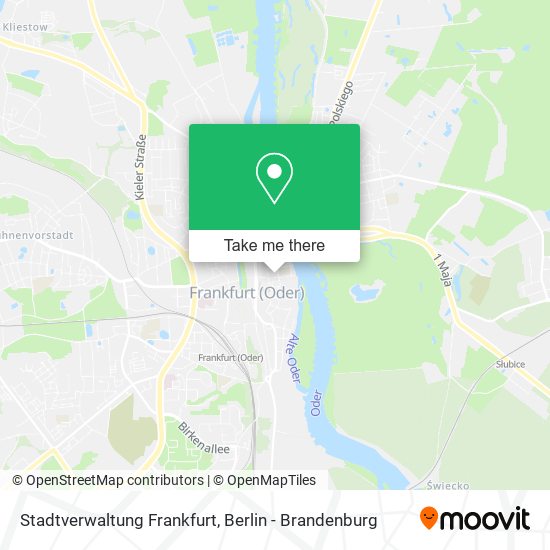 Stadtverwaltung Frankfurt map