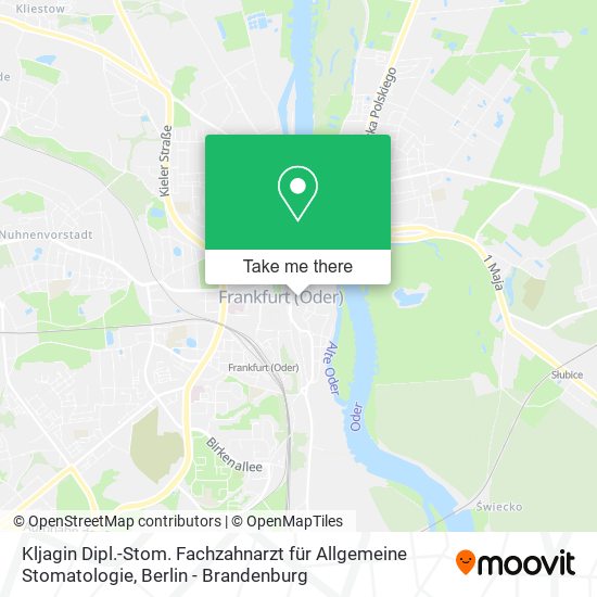 Kljagin Dipl.-Stom. Fachzahnarzt für Allgemeine Stomatologie map