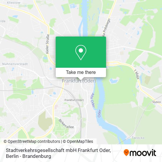 Stadtverkehrsgesellschaft mbH Frankfurt Oder map