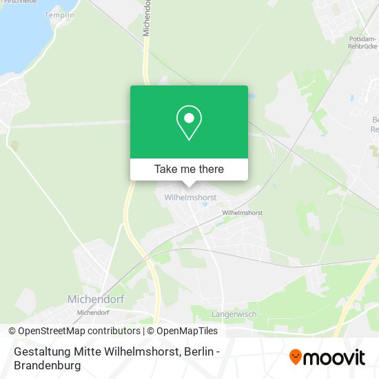 Gestaltung Mitte Wilhelmshorst map