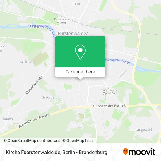 Kirche Fuerstenwalde de map