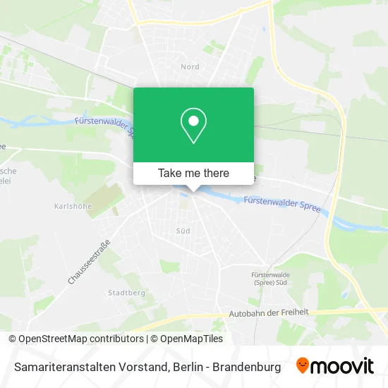 Карта Samariteranstalten Vorstand
