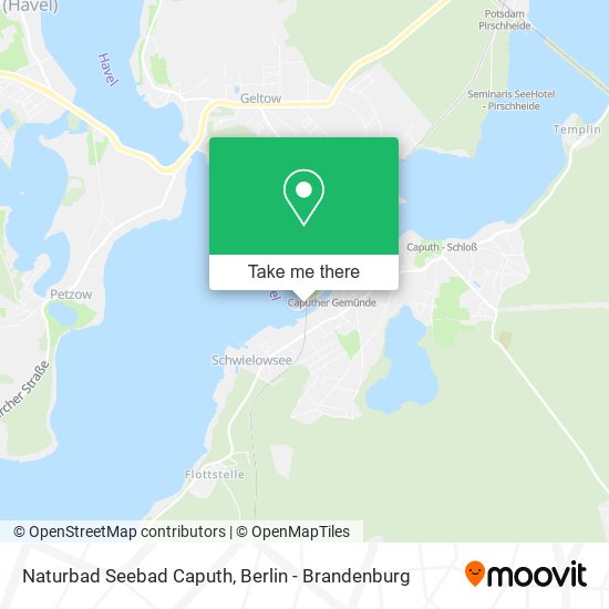 Naturbad Seebad Caputh map