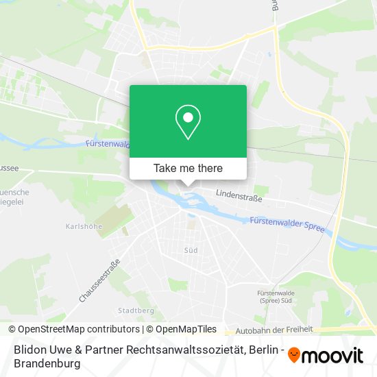 Blidon Uwe & Partner Rechtsanwaltssozietät map