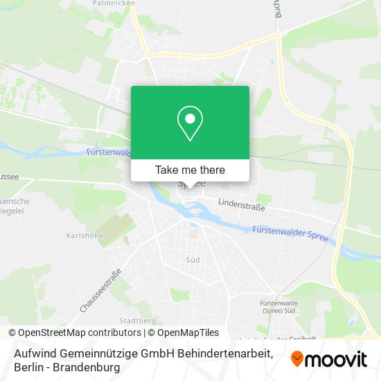 Карта Aufwind Gemeinnützige GmbH Behindertenarbeit