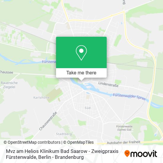 Mvz am Helios Klinikum Bad Saarow - Zweigpraxis Fürstenwalde map