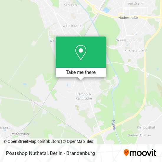 Postshop Nuthetal map