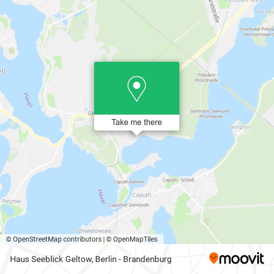 Haus Seeblick Geltow map