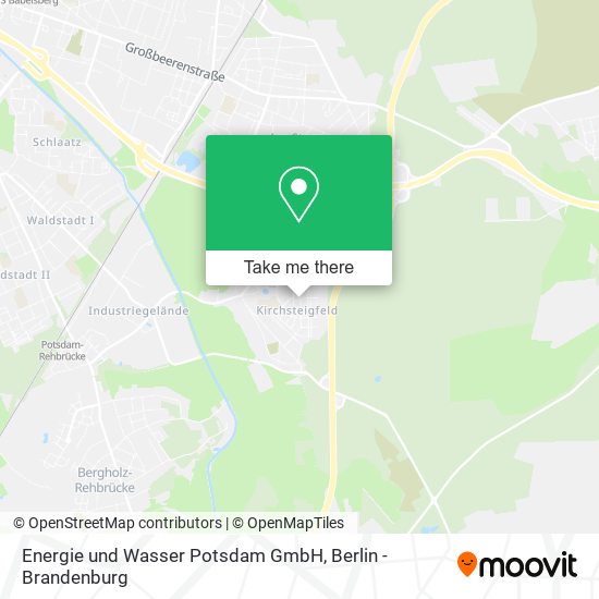 Карта Energie und Wasser Potsdam GmbH