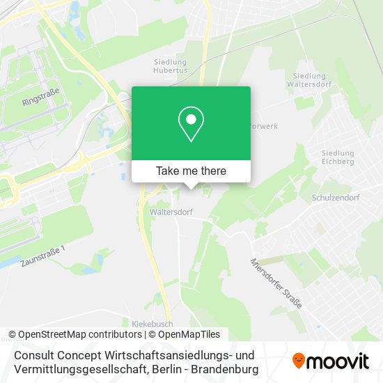 Карта Consult Concept Wirtschaftsansiedlungs- und Vermittlungsgesellschaft