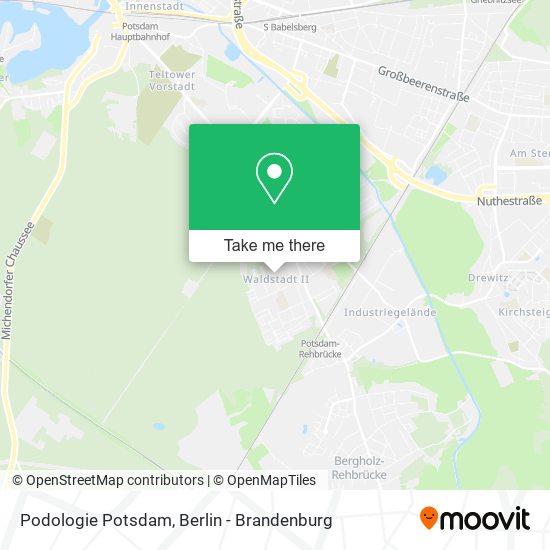Podologie Potsdam map