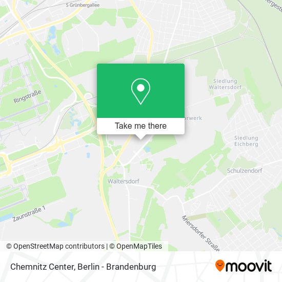 Chemnitz Center map