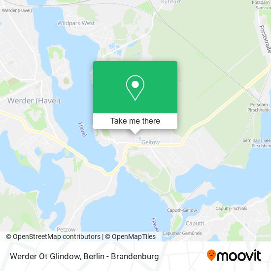 Werder Ot Glindow map