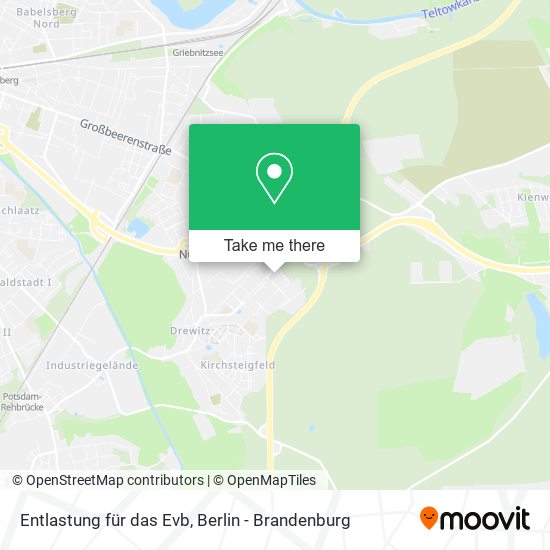 Entlastung für das Evb map