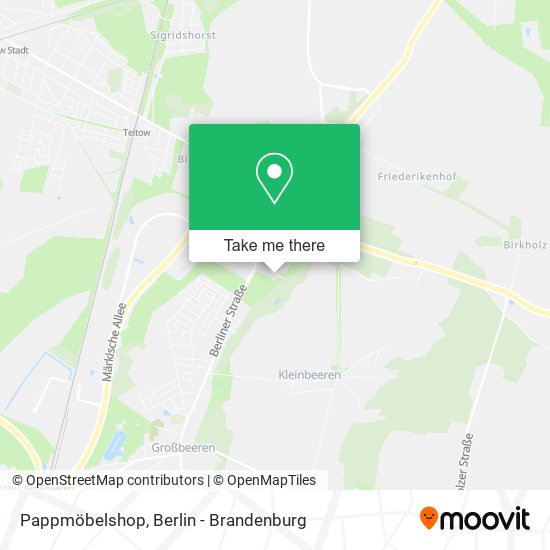 Pappmöbelshop map