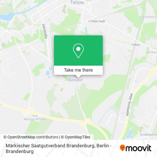 Карта Märkischer Saatgutverband Brandenburg