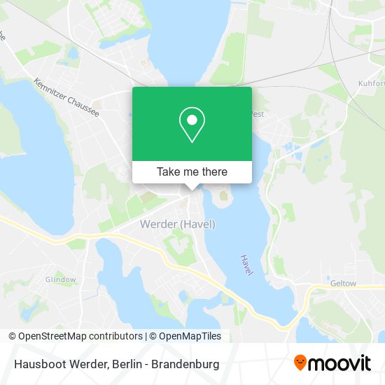 Hausboot Werder map