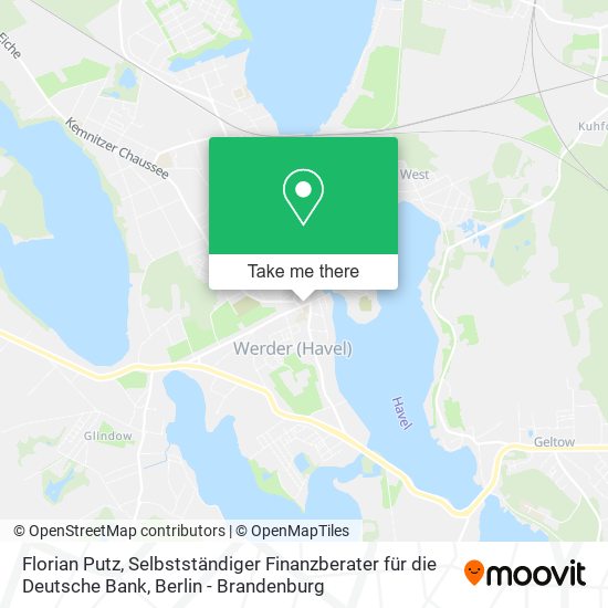 Florian Putz, Selbstständiger Finanzberater für die Deutsche Bank map