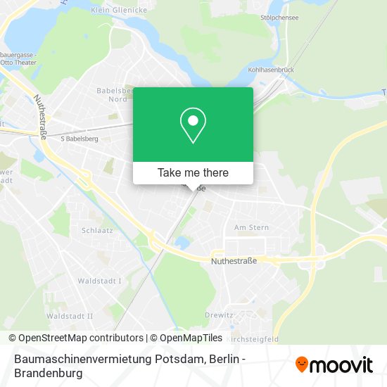 Baumaschinenvermietung Potsdam map
