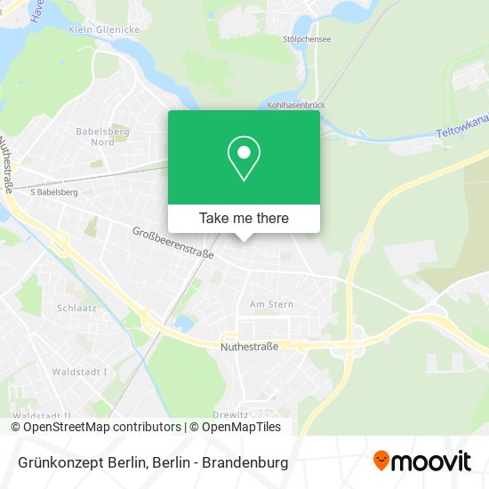 Grünkonzept Berlin map