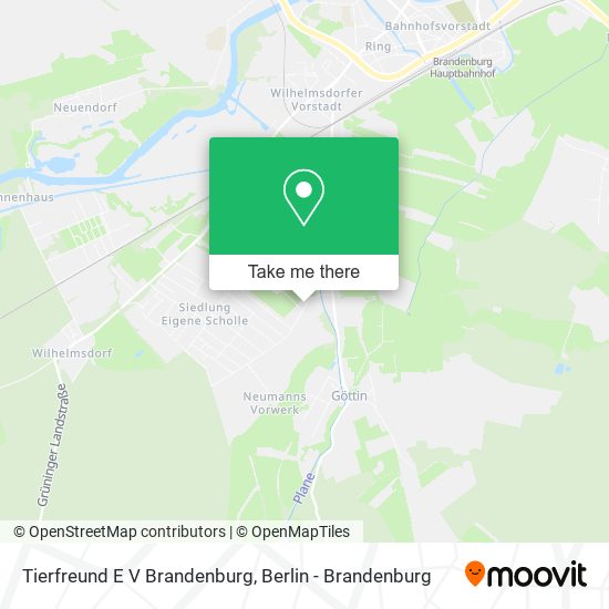 Карта Tierfreund E V Brandenburg