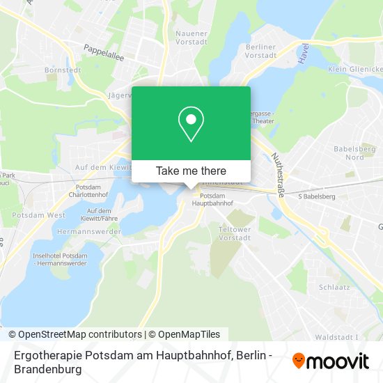 Карта Ergotherapie Potsdam am Hauptbahnhof