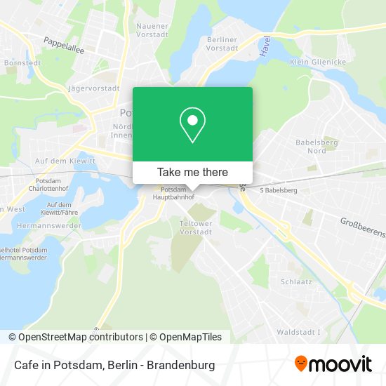 Cafe in Potsdam map