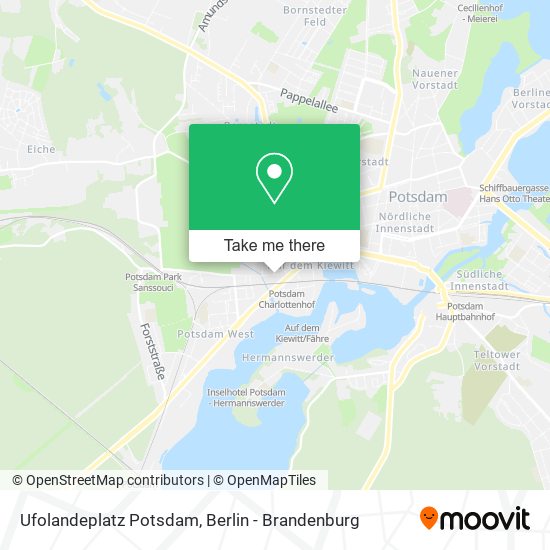 Ufolandeplatz Potsdam map