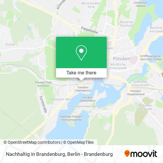 Nachhaltig in Brandenburg map