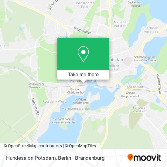 Hundesalon Potsdam map