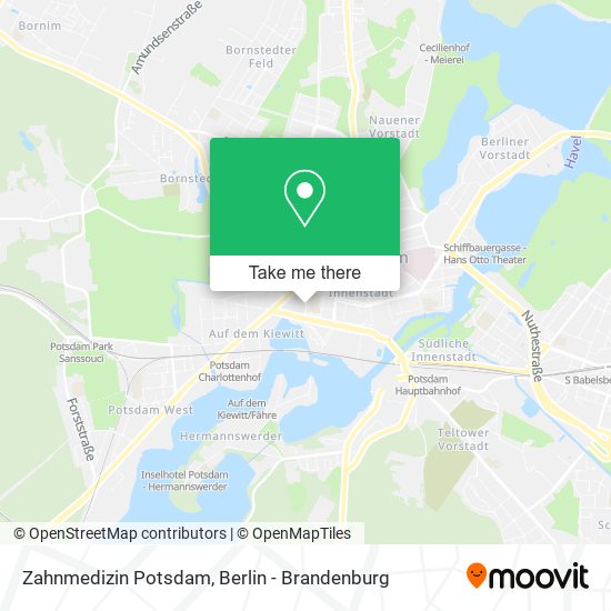 Zahnmedizin Potsdam map