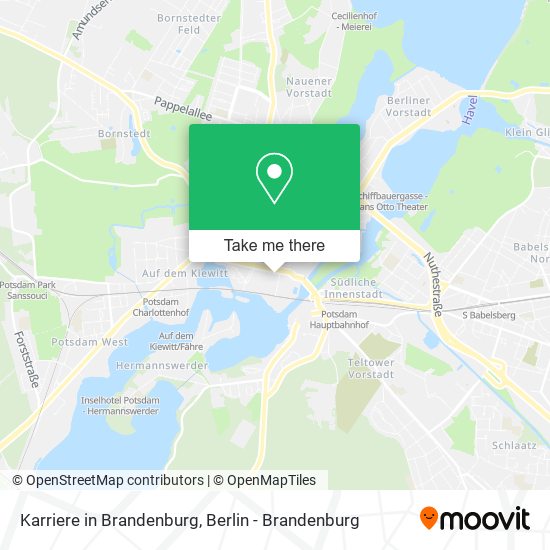 Karriere in Brandenburg map