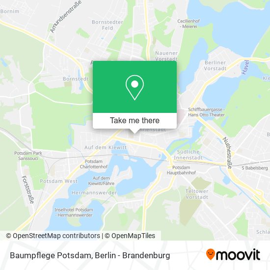 Baumpflege Potsdam map