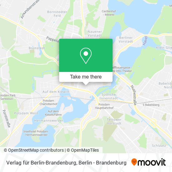 Verlag für Berlin-Brandenburg map