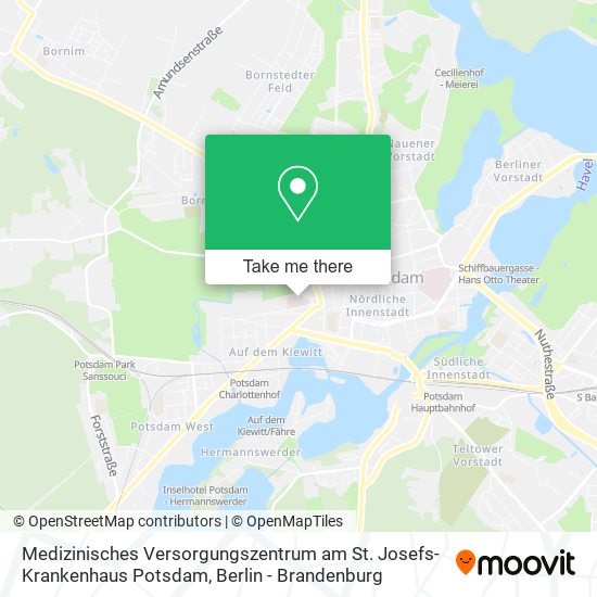 Medizinisches Versorgungszentrum am St. Josefs-Krankenhaus Potsdam map