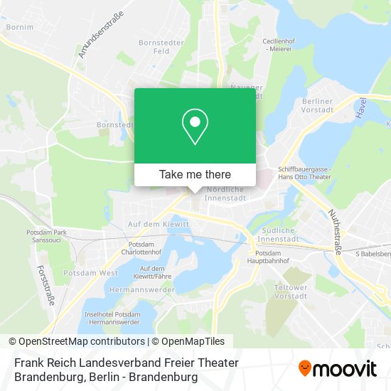 Карта Frank Reich Landesverband Freier Theater Brandenburg