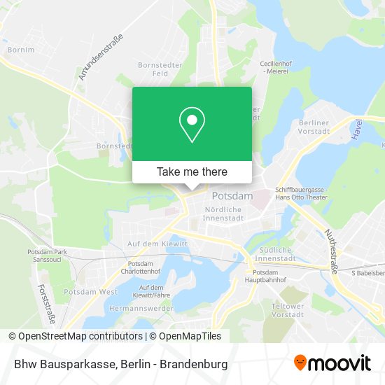 Bhw Bausparkasse map