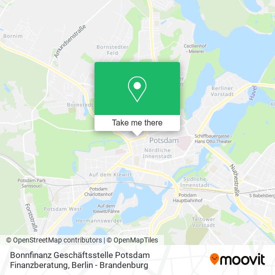 Bonnfinanz Geschäftsstelle Potsdam Finanzberatung map