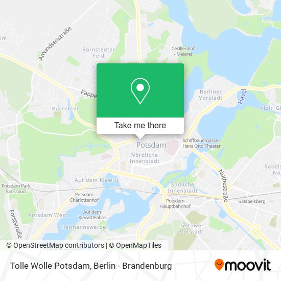 Tolle Wolle Potsdam map