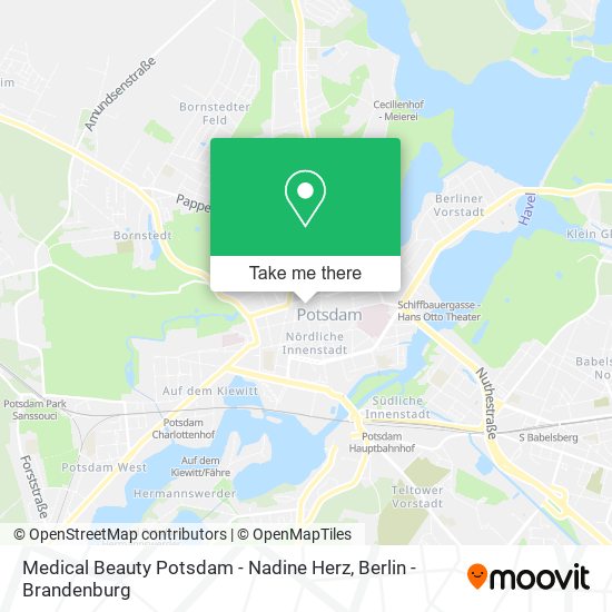 Medical Beauty Potsdam - Nadine Herz map