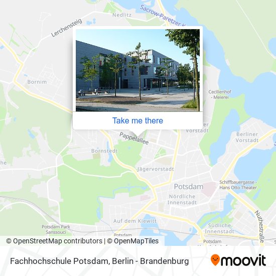Карта Fachhochschule Potsdam