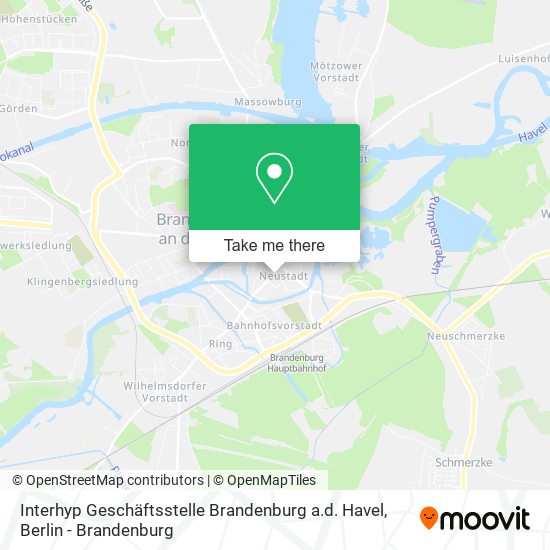 Карта Interhyp Geschäftsstelle Brandenburg a.d. Havel
