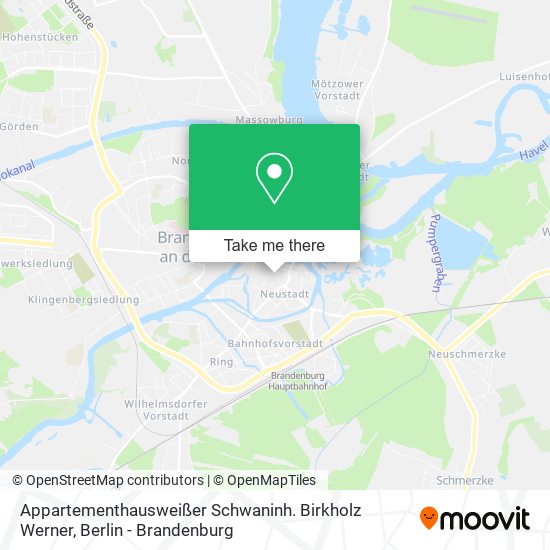 Карта Appartementhausweißer Schwaninh. Birkholz Werner