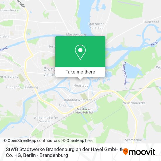 StWB Stadtwerke Brandenburg an der Havel GmbH & Co. KG map