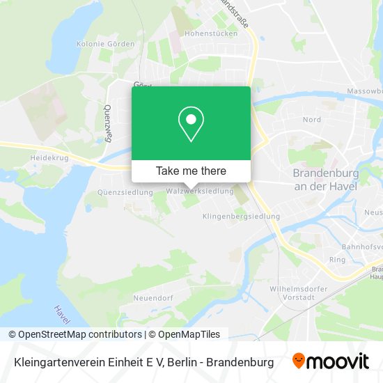 Kleingartenverein Einheit E V map