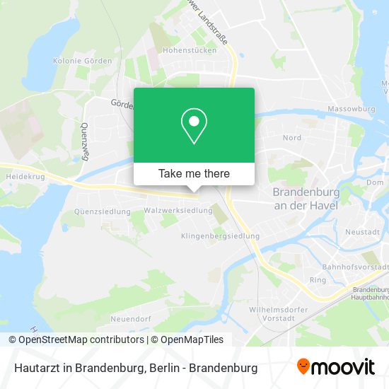 Hautarzt in Brandenburg map