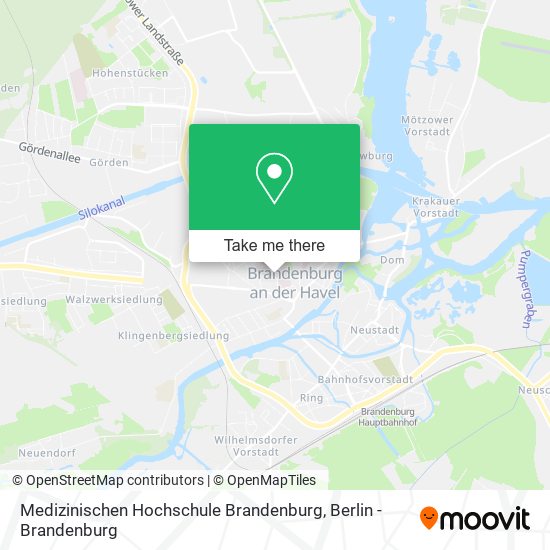 Medizinischen Hochschule Brandenburg map