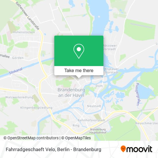 Fahrradgeschaeft Velo map