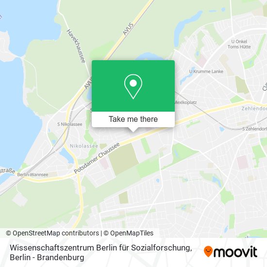 Wissenschaftszentrum Berlin für Sozialforschung map