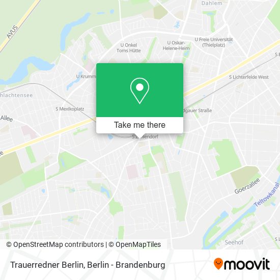 Trauerredner Berlin map